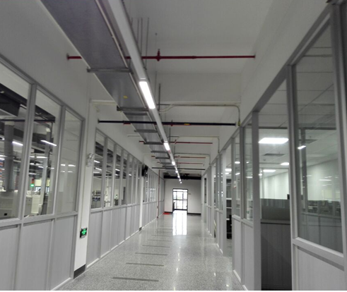 Meanwell factory corridor with Sanli LED Linear Lights -8