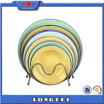 14-32cm Different Size Round Shape with/Without Printing Enamel Soup Plate