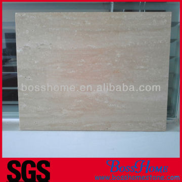 Beige and classico travertine tile stones for exterior wall house