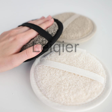 Organic Cotton Loofah Sponge: Reusable Shower Bath Scrub Pads for Face and Body