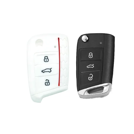 colorful durable rubber car key cover for vw