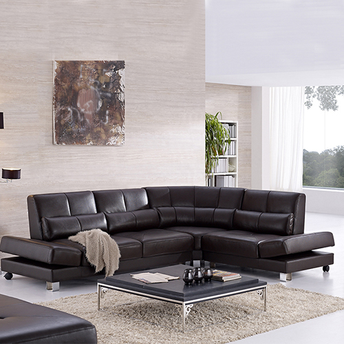 Leather Sectional Sofa Set