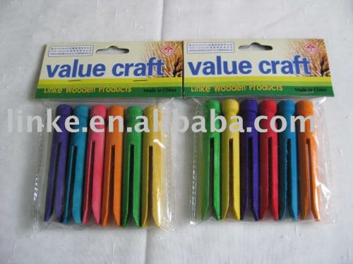 wooden dolly peg 95mm or 110mm long ,50pcs/bag