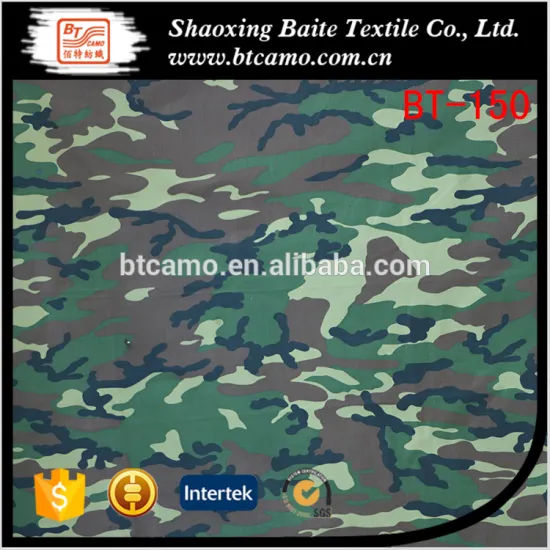 High quality low price Kazakhstan pigment camouflage fabric BT-150