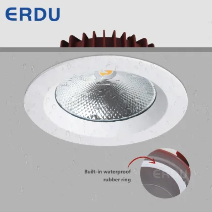 IP65 Waterproof LED Spotlight - 12W Die-cast Aluminum No Flicker