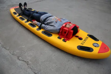 Emergency Inflatable Surfboard for Water Rescue