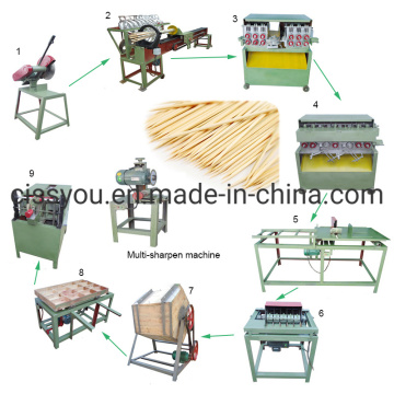 Bamboo Wood Toothpicks Making Production Line Machine
