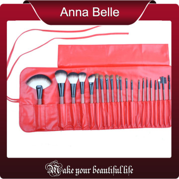 21pcs red handle animal hair makeup brush set cosmetic Brush Set Synthetic Nylon Goat Pony Hair Factory Outlet
