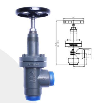 High-Quality Butt-Welding Angle Way Stop Check Valve for Cold Room Applications