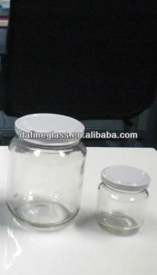 canned glass bottle with tinplate screw cap