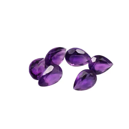 Pear Amethyst Natural AAA Quality Pear Shape Cut