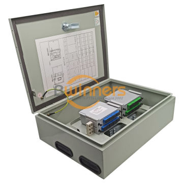 2PCS 1x16 Splitter Metal Fiber Optic Distribution Box