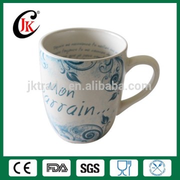 Hot sale customised advertising reusable ceramic cup for coffee
