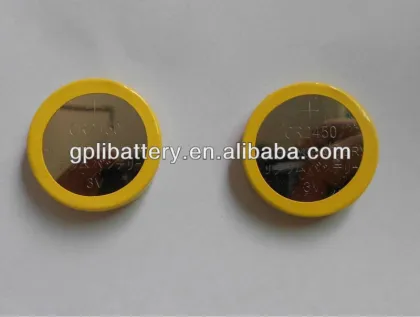 primary LiMnO2 button cell batteries CR2450