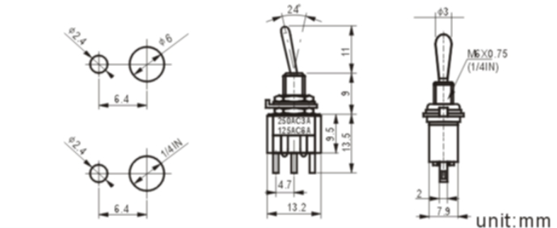 MTS-103-1 toggle switch
