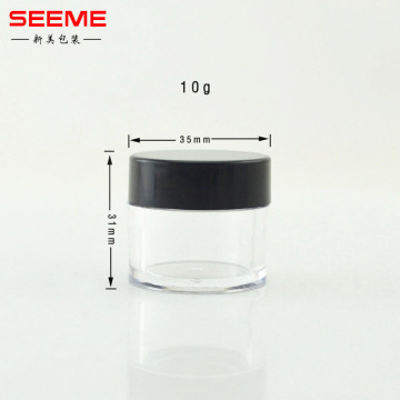 Small Round Clear Plastic Cosmetic Containers with Lids - 10g Cream Jars for Lotions and Creams