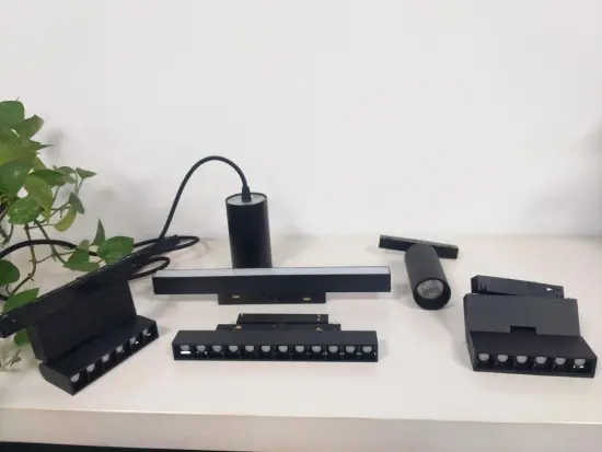 LED Black White adjustable track lights