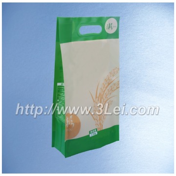 PA/PE Side gusseted pouch for packing rice, rice packaging bags