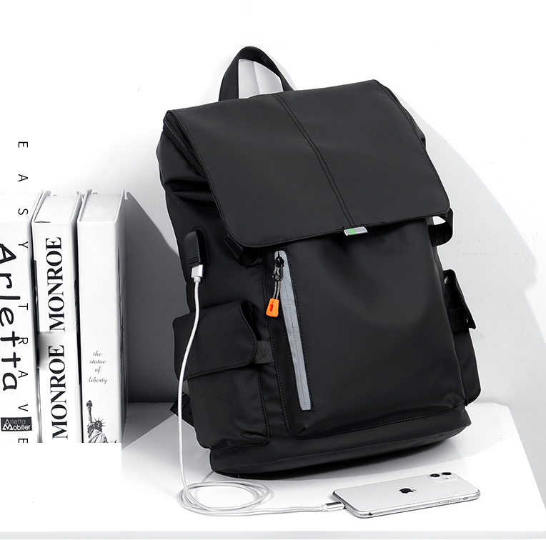 Mochila elegante à prova d'água para laptop masculino de negócios ao ar livre