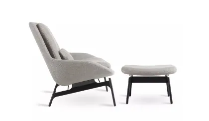 Modern Style Fabric Field Lounge Chair