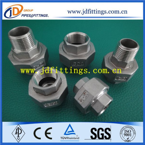 DIN2990 SS304 Stainless Steel Female Weld Hexagon Nipple