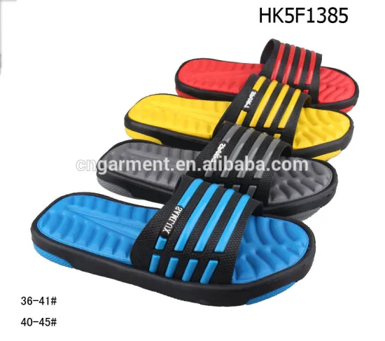 2016 Eva ladies lightweight Men memory foam slippers with strip type