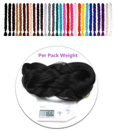 120 Colors In Stock Expression Braid Hair Synthetic Yaki Braiding Hair