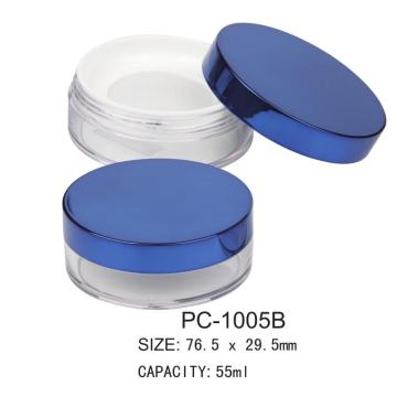 High Quality Round Plastic Cosmetic Loose Powder Jar