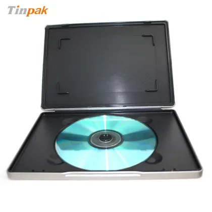 global silver dvd tin packaging box/case/bag