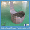 Мебел за отворено ратан со поставувани градинарски софи