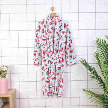 printed plus size bathrobes for women