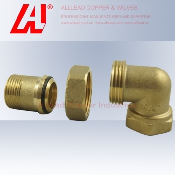 Brass Fitting Elbow Joint Set