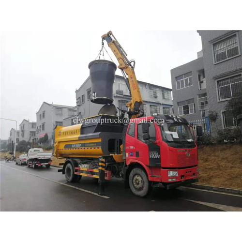 Lift type compressed garbage truck