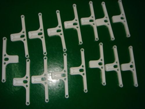 White Teflon Bracket Machined Plastic Parts For Hardware, Electronics, Medical Equipment