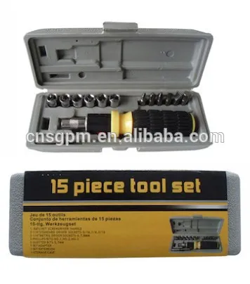 14 Piece Mini Ratchet Screwdriver Socket Set