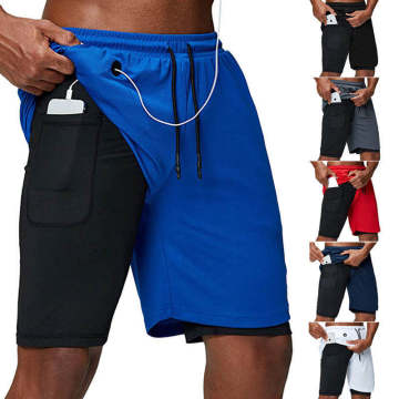 Hot Selling Men's Exercise Shorts with Pockets for Running and Gym Workouts