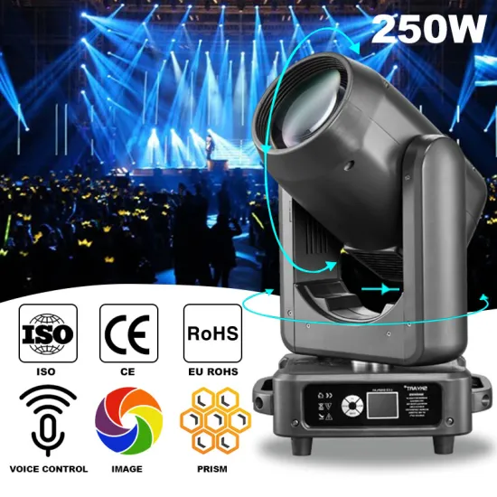 250W Light Mini: Sharpy Stage Lighting Equipment with 250 Watts Spot Beam Moving Head