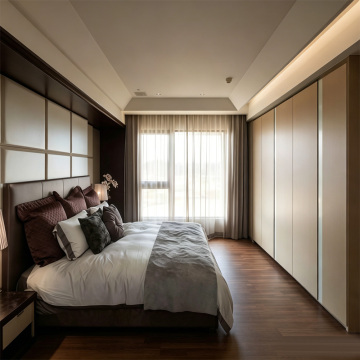 Integrated Custom Storage Cabinet Connecting Bedroom And Balcony