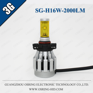 OSRING 3G H16 CAR LED HEADLIGHT EU 25W 2000LM WATERPROOF IP65 H16 LED CAR HEADLIGHT H16 LED AUTO HEADLIGHT FAN DESIGN