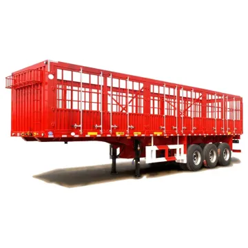 Tri-Axle Livestock & Farm Cargo Carrier Stake Truck Utility Semi Trailers