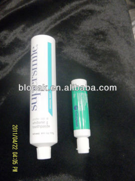 50ml and 100ml toothpast plastic tubes with Ribbed flip top cap food grade