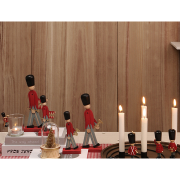 Traditional Christmas Decoration Christmas Wooden Soldier Ornament Indoor Decoration Manufactory