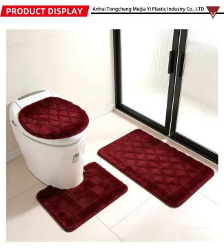 Karpet Kamar Mandi Mewah dengan Penutup Tempat Duduk Toilet