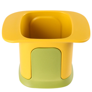 2-in-1 Vegetable Chopper Dicer & Slitter - Manual Stainless Steel Mandoline Slicer