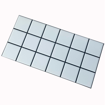 Nordisch moderne karierte Ziegelverlauf helle matte Wandfliesen 300x600