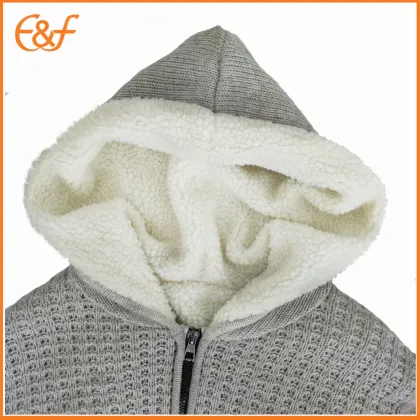 Knitted Cap Sweater Jacket Men Used For Winter