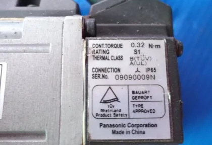 MSMD011P1S Panasonic 0.1kw Output Rated Servo PLC Controller