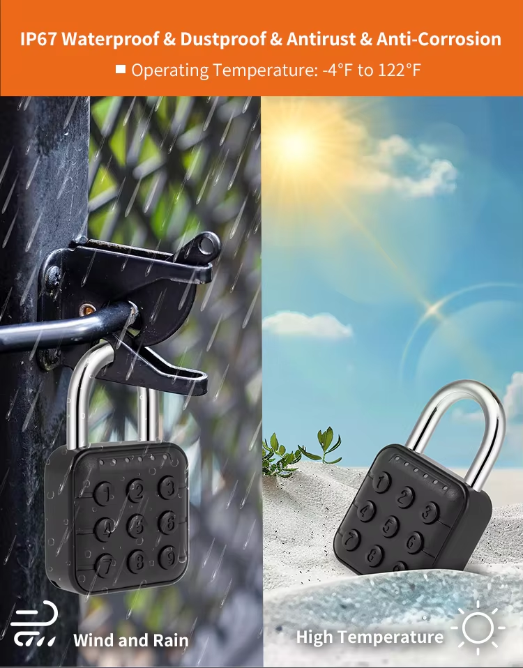 1Battery-powered padlock