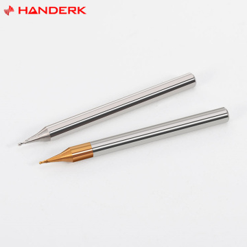 Professional Handerk Tungsten Carbide Micro Milling Cutter Set: 2/4 Flute Ball Nose End Mill for CNC Precision Cutting Tools