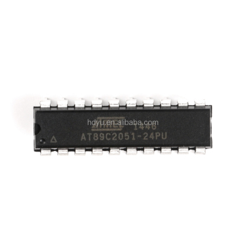 HDYU AT89C2051-24PU IC MCU 8-bit 2KB Flash 20DIP Komponen Elektronik